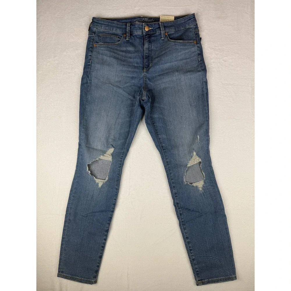 Universal Thread‎ Womens Jeans Size 14 Factory Distressed High Rise Skinny NWT